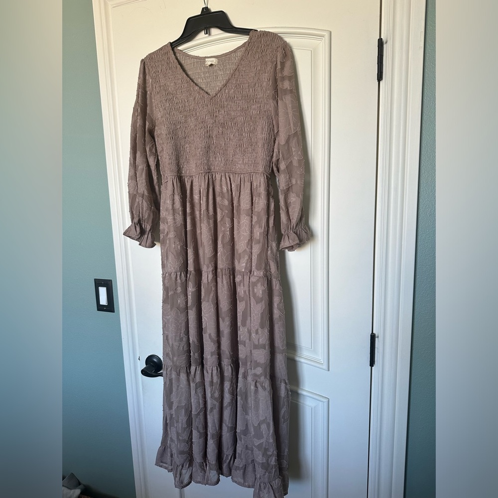 Smocked Midi Dress